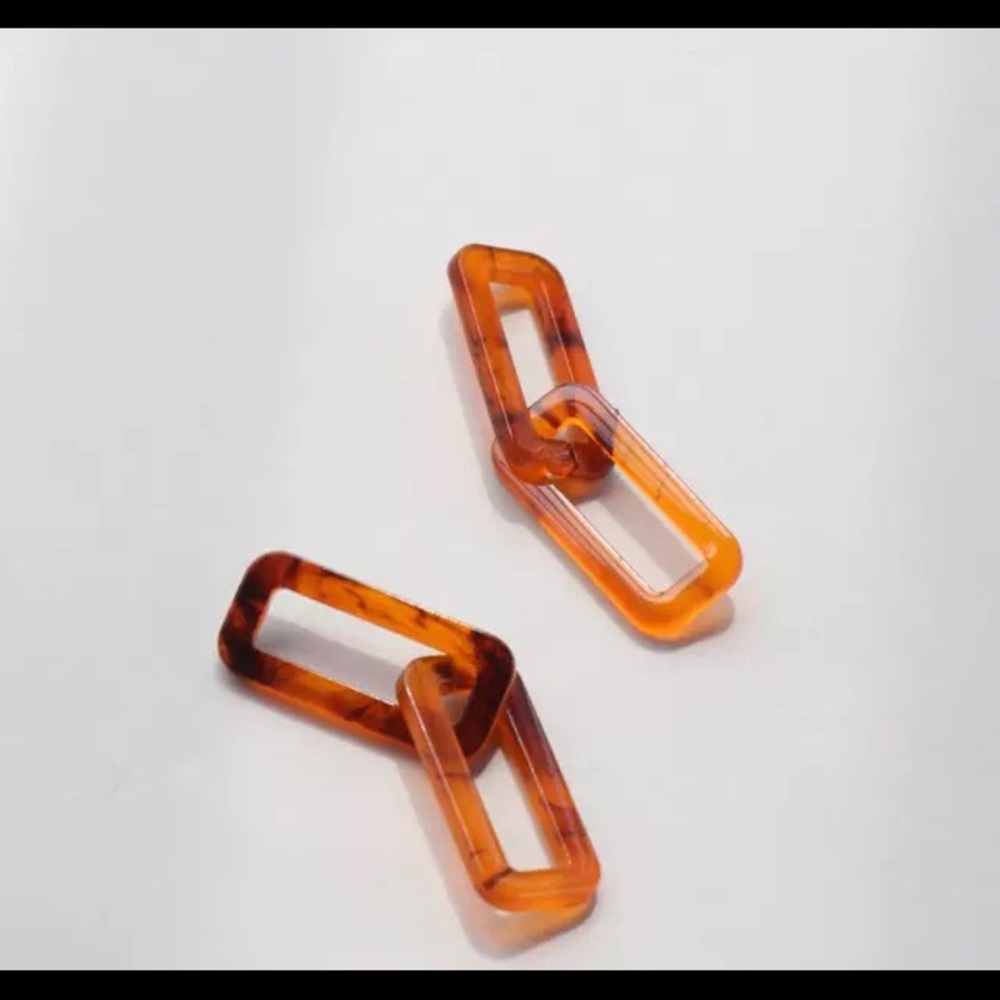 🌴Tortoise Shell Link Earrings